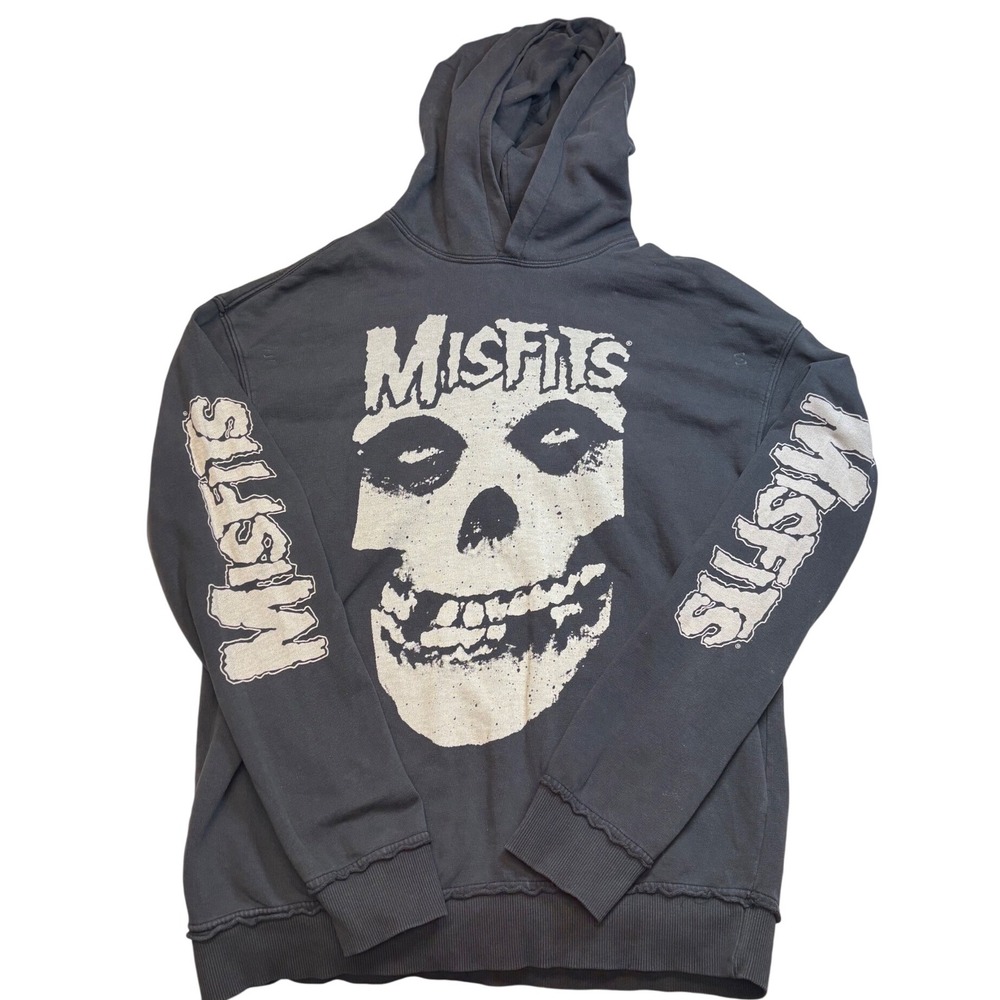 Misfits | Big Logo‎ Hoodie | Size Small | Vintage | Sleeve Logo Rock Band
